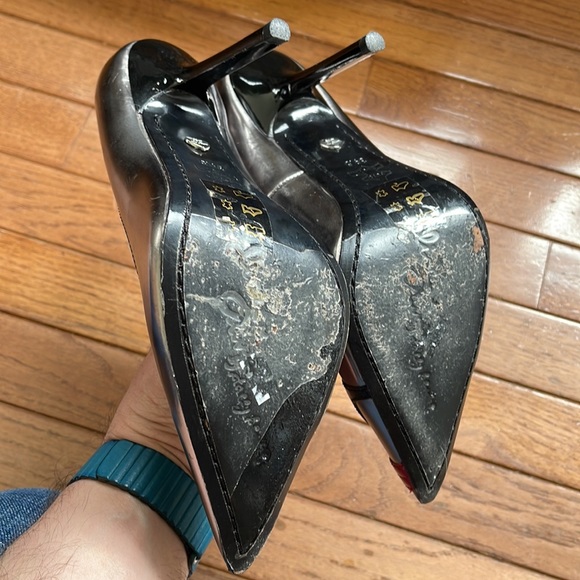 Alice + Olivia High Heel Metallic Sunglasses 39.5 US 9.5 Shoes - Picture 10 of 13